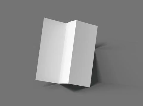 Render of a A4 Z-fold brochure to present your design Stock Illustration