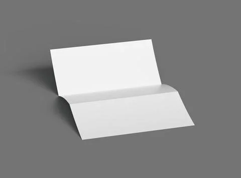 Render of a A4 Z-fold brochure to present your design Stock Illustration