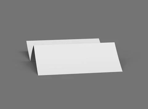 Render of a A4 Z-fold brochure to present your design Stock Illustration