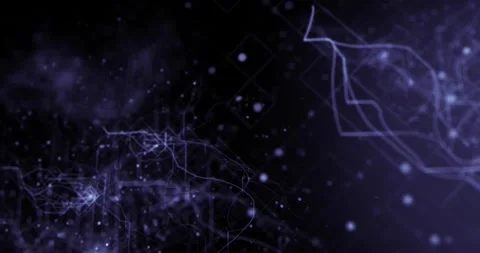 Render of abstract background with growing veins and nerve cells. Stock Footage 263957032