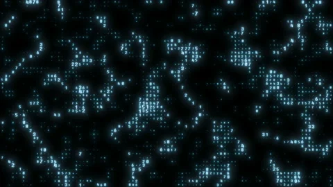 Render abstract background with stock market digits. Digital screen with Video stock 113601095