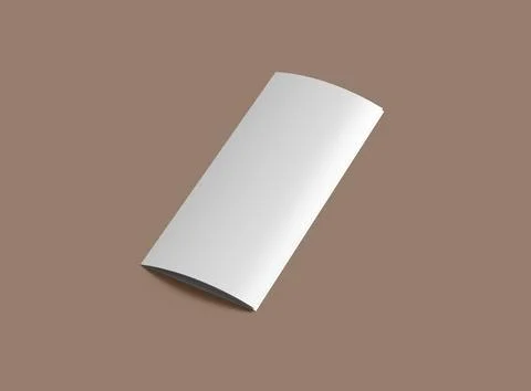 Render of a blank Tri-fold letter size brochure to present your design Stock Illustration