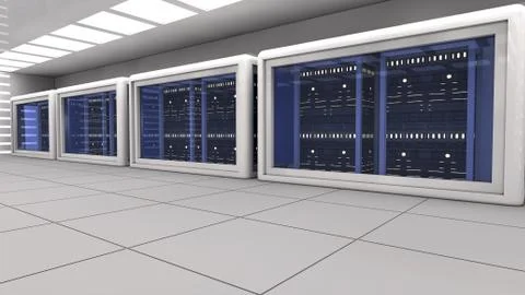 Render Farm concept design Stock Illustration