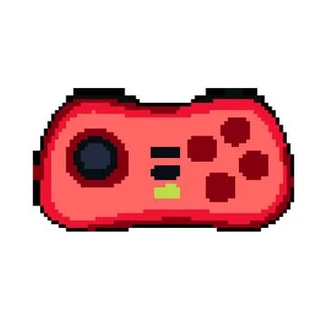 Render gamepad pixel art vector illustration Illustrazione stock