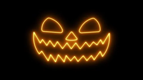 Render Halloween Pumpkin Face 1 4k 3 Stock Footage 250642049
