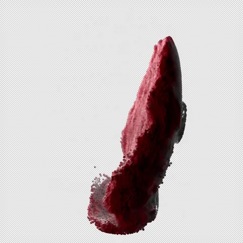 Render head particles rotation clean red Stock Footage 335214165