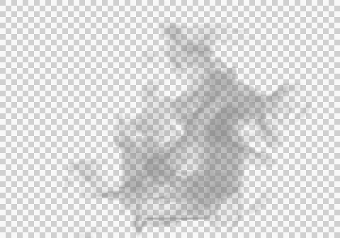 Render of isolated smoke texture on blackground Ilustración de archivo