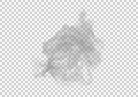 Render of isolated smoke texture on blackground Ilustración de archivo