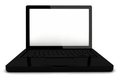 Render of a laptop Stock Illustration