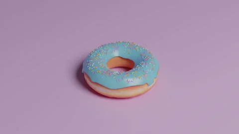 Render loop animation rotating donut 库存影片 141646485