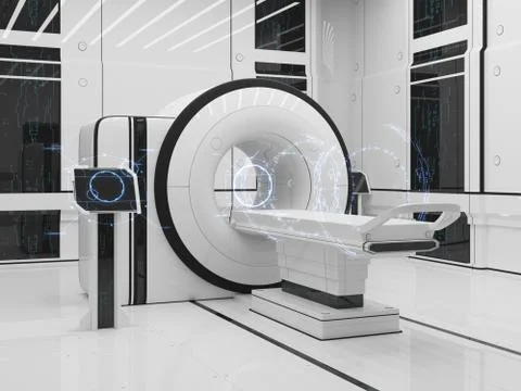 Render Magnetic resonance imaging Illustrazione stock