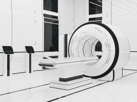 Render Magnetic resonance imaging Illustrazione stock