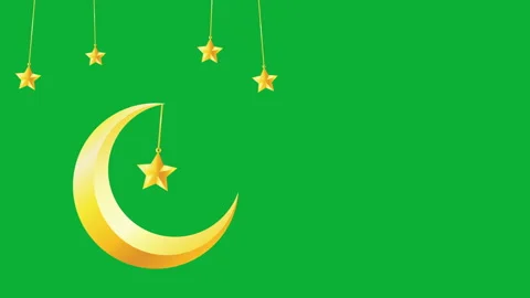 RENDER MOON STARS ISOLATED Stock Footage 233676983