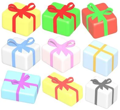 Render: presents Stock Illustration