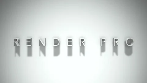 Render pro 3D title animation with shadows on a white background Video stock 297801508