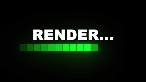 Render progress bar 스톡 일러스트
