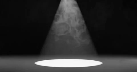 Render of spot light highlight on stage for focus light beam Stock Footage 264140406