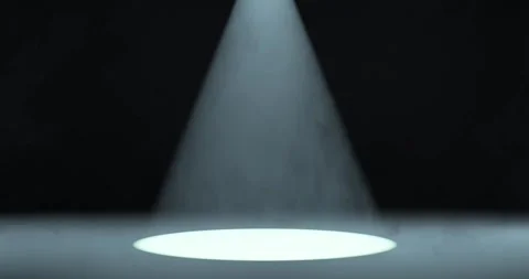 Render of spot light highlight on stage for focus light beam Stock Footage 264140407
