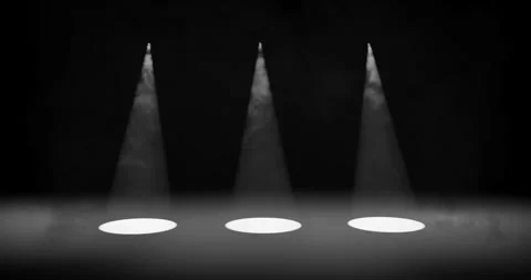Render of spot light highlight on stage for focus light beam Stock Footage 264495161