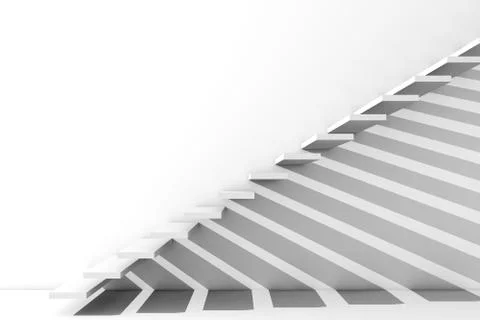 Render of a stairway Stock Illustration