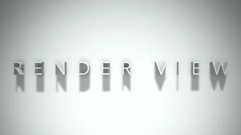 Render view 3D title animation with shadows on a white background Stock Footage 297455498