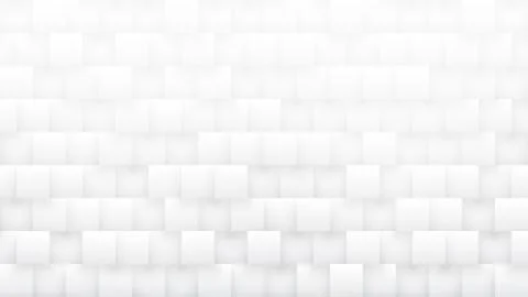 Rendered 3D Squares High Technology White Abstract Background Stock Illustration