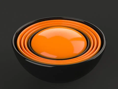 Rendered abstract isolated object Stock Illustration