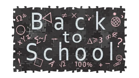 Rendered animation "Back to school" Stock Footage 93873792