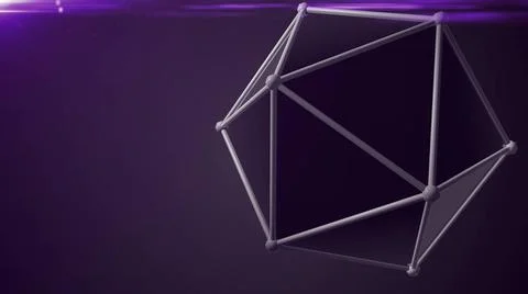 Rendered atom. Abstract technology background 3D rendered big atom. Abstra... Foto stock