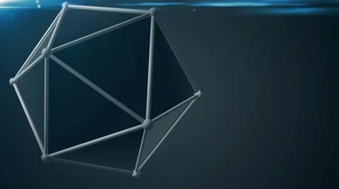 Rendered atom. Abstract technology background 3D rendered big atom. Abstra... Foto stock