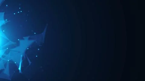 Rendered computer generated video abstract moving background. Triangles, do.. Stock Illustration