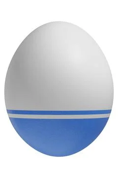 Rendered easter egg with a flag of Altai Republic on the surface. Stock Illustration