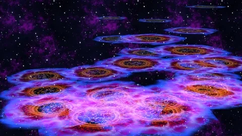 Rendered imaginative animated background Stock Footage 116557878