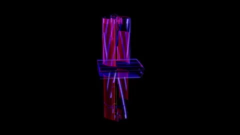 Rendering 3D animation, Kettle model on a black background Stock Footage 260600576