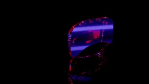 Rendering 3D animation, Keyboard with nine rotary knobs model on a black 動画素材 261708564