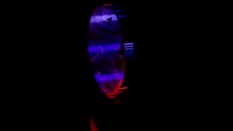 Rendering 3D animation, Simple Clock model on a black background Stock Footage 260603286
