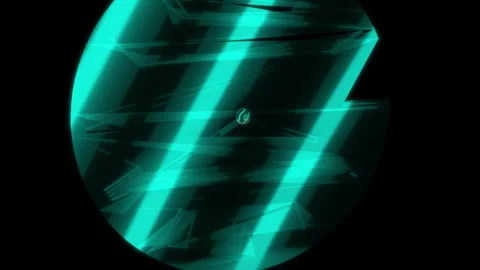 Rendering 3D animation, Simple Clock model on a black background Stock Footage 260811340