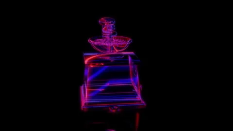 Rendering 3D animation, VISUAL EFFECTS Coffee Mill Model on a black background Stock Footage 267012115