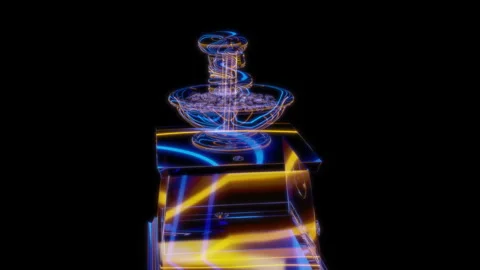 Rendering 3D animation, VISUAL EFFECTS Coffee Mill Model on a black background Stock Footage 267460745