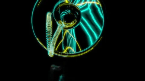 Rendering 3D animation, VISUAL EFFECTS Megaphone Model on a black background Stock Footage 267839073