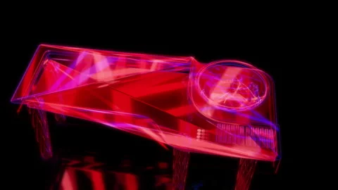 Rendering 3D animation, VISUAL EFFECTS Roulette casino table Model on a black Stock Footage 268397112