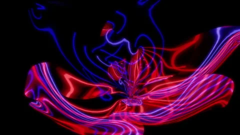 Rendering 3D animation, VISUAL EFFECTS Sakura Flower Model on a black background Stock Footage 268400239