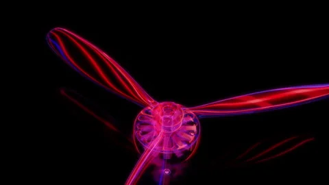 Rendering 3D animation, VISUAL EFFECTS Brushless motor FPV Model on a black Stock Footage 268400725