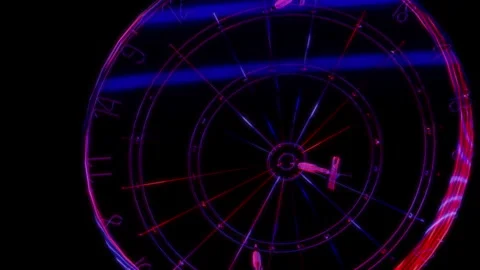 Rendering 3D animation, VISUAL EFFECTS Dartboard Model on a black background Stock Footage 269628950