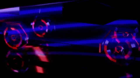 Rendering 3D animation, VISUAL EFFECTS car SUV all wheel drive Model on a black Stock Footage 269636255