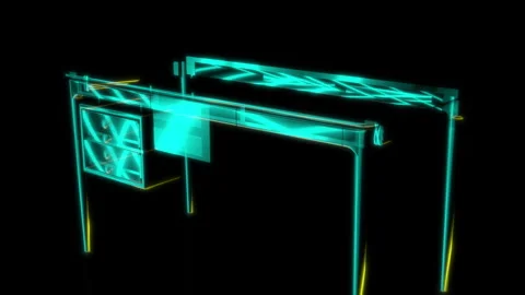 Rendering 3D animation, VISUAL EFFECTS Timber desk with drawers Model on a black Stock Footage 270180140