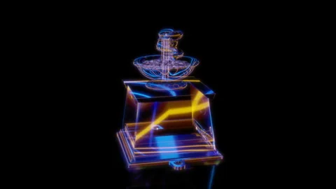 Rendering 3D animation, VISUAL EFFECTS Coffee Mill Model on a black background Stock Footage 270485358