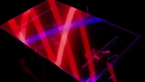 Rendering 3D animation, VISUAL EFFECTS Ping Pong Table Model on a black Stock Footage 270985074