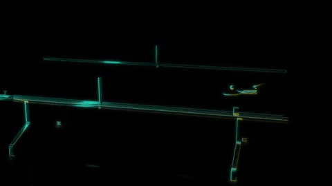 Rendering 3D animation, VISUAL EFFECTS Ping Pong Table Model on a black Stock Footage 272206119