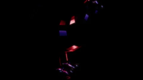 Rendering 3D animation, VISUAL EFFECTS Low Poly Chicken Model on a black Stock Footage 273126579